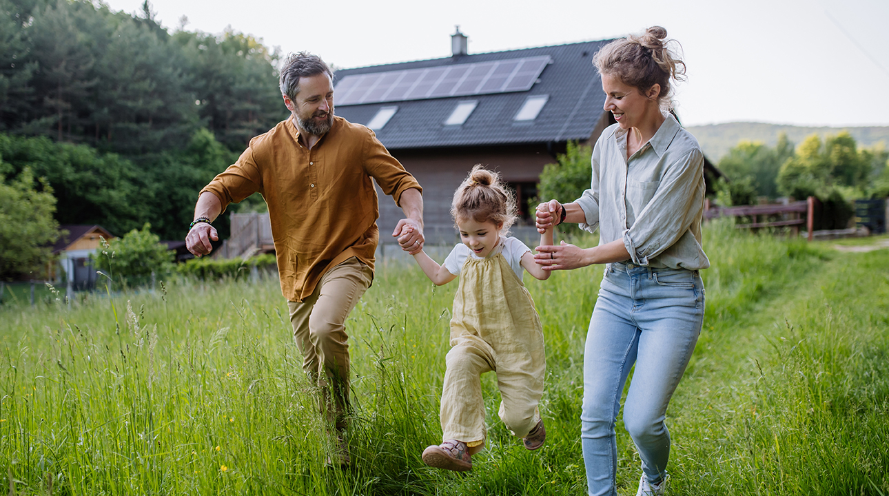 Glückliche Familie | Haus ruhiger Ort kaufen