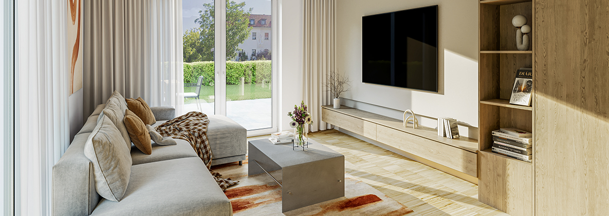 Beispielansicht einer Wohnung vom neuen Neubauprojekt in Würzburg